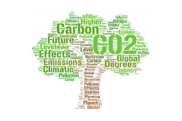 Carbon reduction sustainability graphic