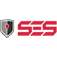 A two-tone grey shield with a red key hole in the center followed by SES in red uppercase letters.